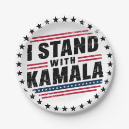 2024 Kamala Harris Madam President USA投票 ペーパープレート