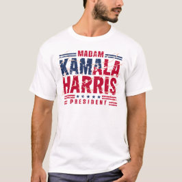2024 Kamala Harris Madam President USA投票 Tシャツ