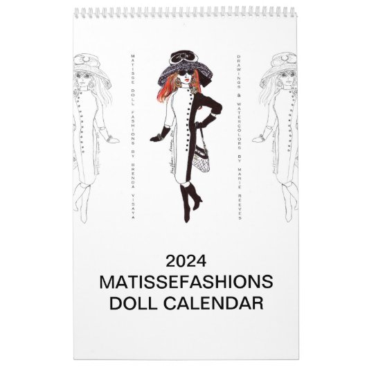 2024 MatisseFashionsイラストレーションカレンダー カレンダー (カバー)