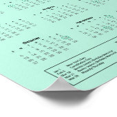 2024 Mexican CalendarダウンロードPDF $3.95 ポスター (角)