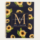 2024 Monogram Sunflower Weekly Non Dated プランナー手帳 (正面)