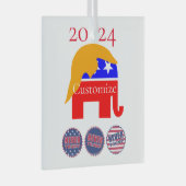 2024 Never Trump Thunder_Cove ガラスオーナメント (正面右)