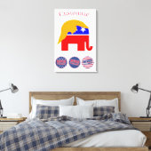 2024 Never Trump Thunder_Cove キャンバスプリント (インサイチュ (寝室))