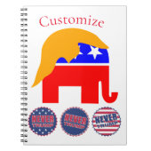 2024 Never Trump Thunder_Cove ノートブック (正面)