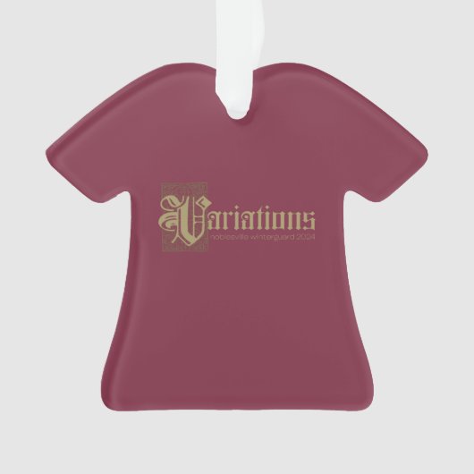 2024 Noblesville Winter Guard Variations Ornament オーナメント (正面)