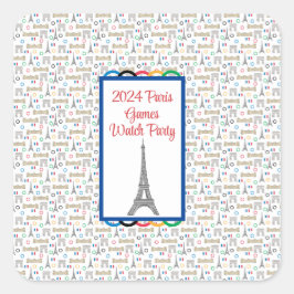 2024 Paris Games Summer Watchパーティーリングや輪 スクエアシール