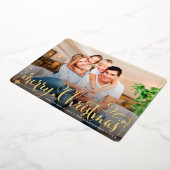 2024 PHOTO FRAMEおもしろい書メリークリスマス 箔シーズンカード (回転した状態)