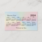 2024 Rainbow Cloud Calendar by Janz 名刺 (正面)