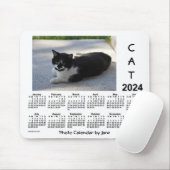 2024 Sassy Cat Photo Calendar by Janz マウスパッド (マウス)