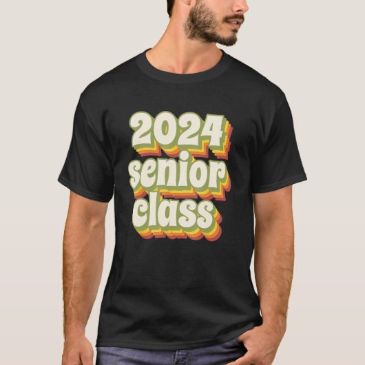 2024 Senior Class Retro Tシャツ (正面)