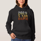 2024 Solar Eclipse America Totality Astronomy Apri パーカ (正面)