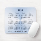 2024 Steel Blue Calendar by Janz Mouse pad マウスパッド (マウス)