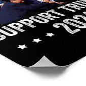 2024 - Support Trump - For 祈 America(トランプのサポート) ポスター (角)