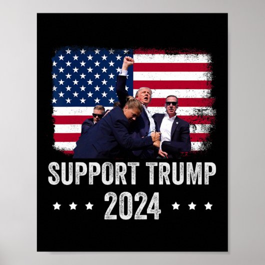 2024 - Support Trump - For 祈 America(トランプのサポート) ポスター (正面)