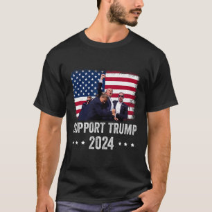 2024 - Support Trump - For 祈 America(トランプのサポート) Tシャツ