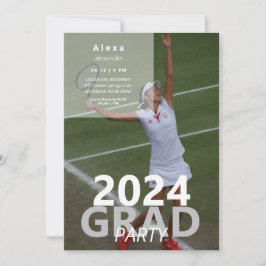 2024 Tennis Photo Graduation Party II 招待状