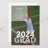 2024 Tennis Photo Graduation Party II 招待状 (正面/裏面)
