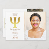 2024 The Doctor Psychology卒業写真Psi Dr. 招待状 (正面/裏面)