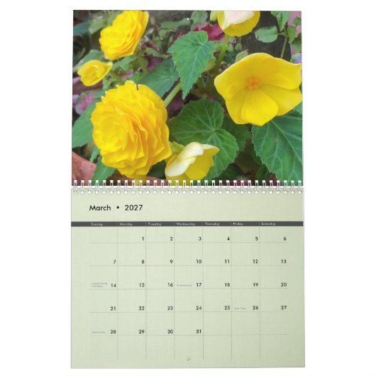 2024 Tolerton Gardens Calendar for Inger カレンダー (3月 2027)