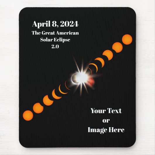2024 Total 太陽の Eclipse マウスパッド (正面)