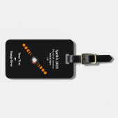 2024 Total 太陽の Eclipse ラゲッジタグ (正面横)