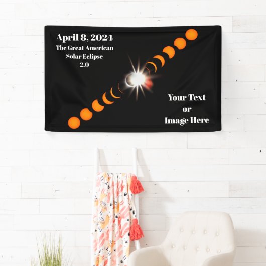 2024 Total 太陽の Eclipse 横断幕 (インサイチュ)