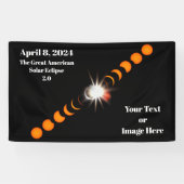 2024 Total 太陽の Eclipse 横断幕 (横)