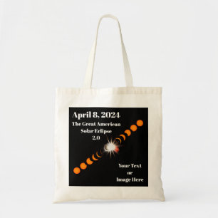 2024 Total Eclipse太陽の紙 トートバッグ