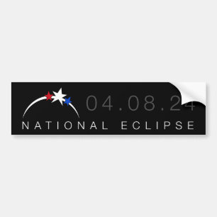 2024 Total Eclipse Bumper太陽のステッカー バンパーステッカー