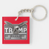 2024 TRUMP 47とワシ キーホルダー (裏面)