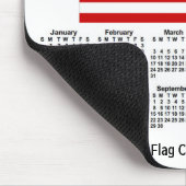2024 USA国旗のカレンダーby Janz Mouse pad マウスパッド (コーナー)