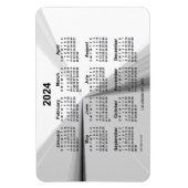 2024 Vanishing Smoke Calendar by Janz 4x6 マグネット (縦)