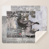 2024 Winter Wishes Horse -カスタマイズ色 シェルパブランケット (正面(横))