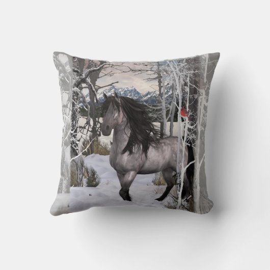 2024 Winter Wishes Horse クッション (裏面)