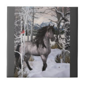 2024 Winter Wishes Horse タイル (正面)