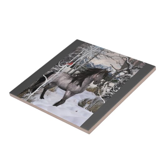 2024 Winter Wishes Horse タイル (側面)