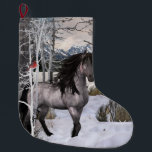 2024 Winter Wishes Horse ラージクリスマスストッキング<br><div class="desc">私の作品はすべて100%のオリジナル。私はスケッチやコンピュータグラフィックスと自分の写真の組み合わせを使用する。ランドスケープ写真の店先も見てね。この画像を他のZazzle製品に転送するオプションについては、一覧ページの下部を参照。蔵の中を見楽しむてほしい。Zazzleに登録してメール販売や日替えスペシャルを受け付ける。（休日の売り上げは素晴らしい。）私の仕事に対するあなたの配慮に心から感謝する！</div>