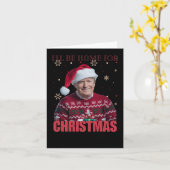 2025おもしろい年のクリスマスのホームになるトランプ カード (黄色い花)