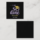 2025おもしろい年の授業は卒業した スクエア名刺 (正面/裏面)