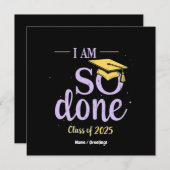 2025おもしろい年の授業は卒業した 招待状 (正面/裏面)