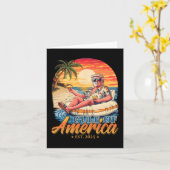 2025おもしろい年アメリカ湾トランプ湾 カード (黄色い花)