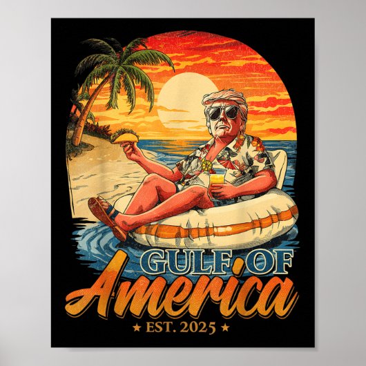 2025おもしろい年アメリカ湾トランプ湾 ポスター (正面)