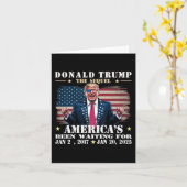 2025おもしろい年ドナルド・トランプ大統領就任式の日 カード (黄色い花)