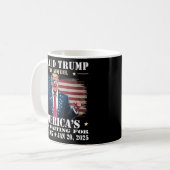 2025おもしろい年ドナルド・トランプ大統領就任式の日 コーヒーマグカップ (正面左)