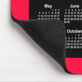 2025さくらんぼ赤ネオンカレンダーby Janz Mouse pad マウスパッド (コーナー)