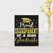 2025すごい年誇りを持った卒卒業の祖父母 カード (黄色い花)