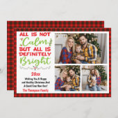 2025すべて穏やかではないが、すべて明るい、3枚の写真 シーズンカード (正面/裏面)