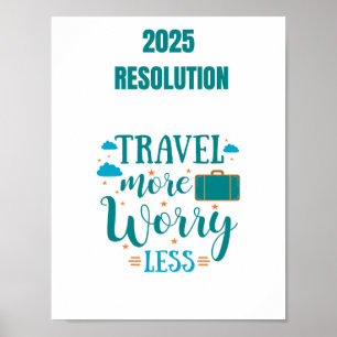 2025の解決旅行の心配が少ない ポスター