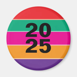 2025はっきりしたカラフル行 マグネット