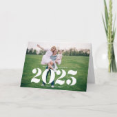 2025はっきりしたタイポグラフィ写真新年 シーズンカード (正面)